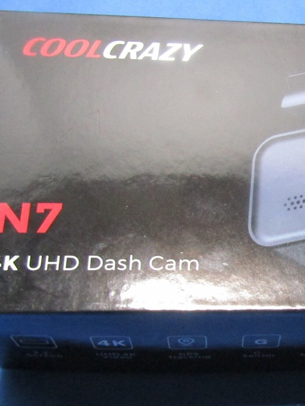 Cool Crazy N7 4K UHD Dash Cam Clear WIFI APP Control GPS Tracking-Black Open Box